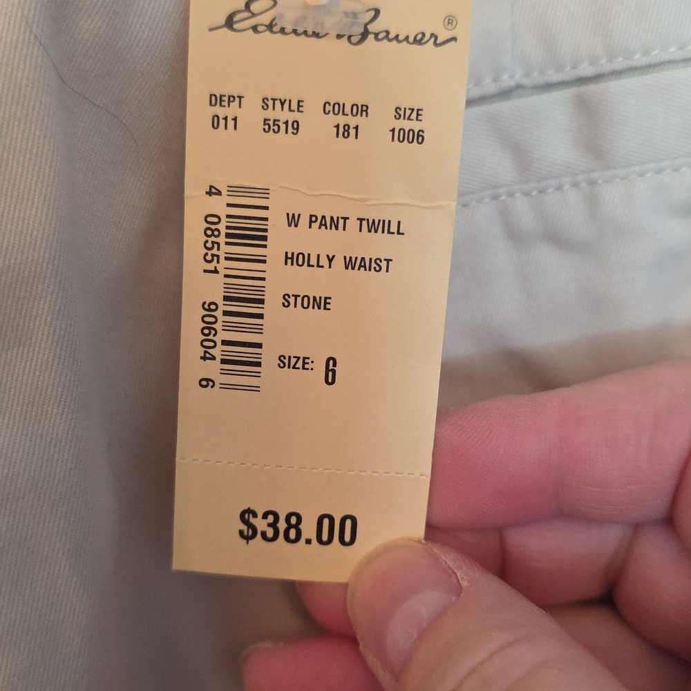 Vintage Pleated Eddie Bauer Women's Khaki Chinos - Picture 5 of 5